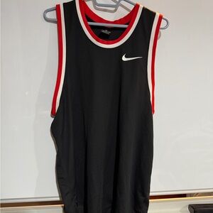 Nike Black and Red Dri-FIT Shirt